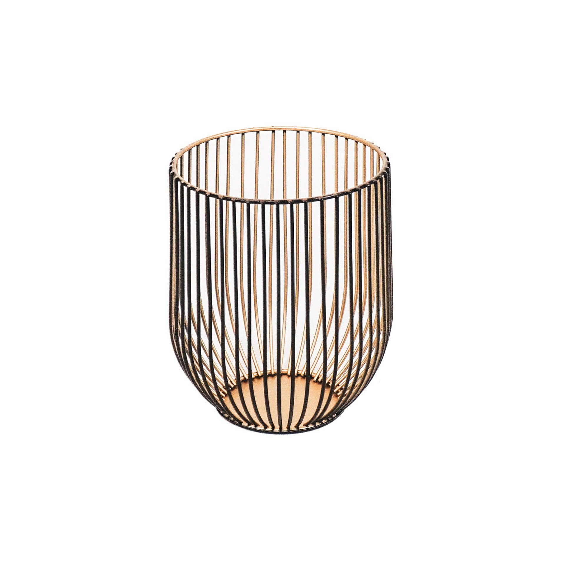 Metalen kandelaar - Zwart/Goud
