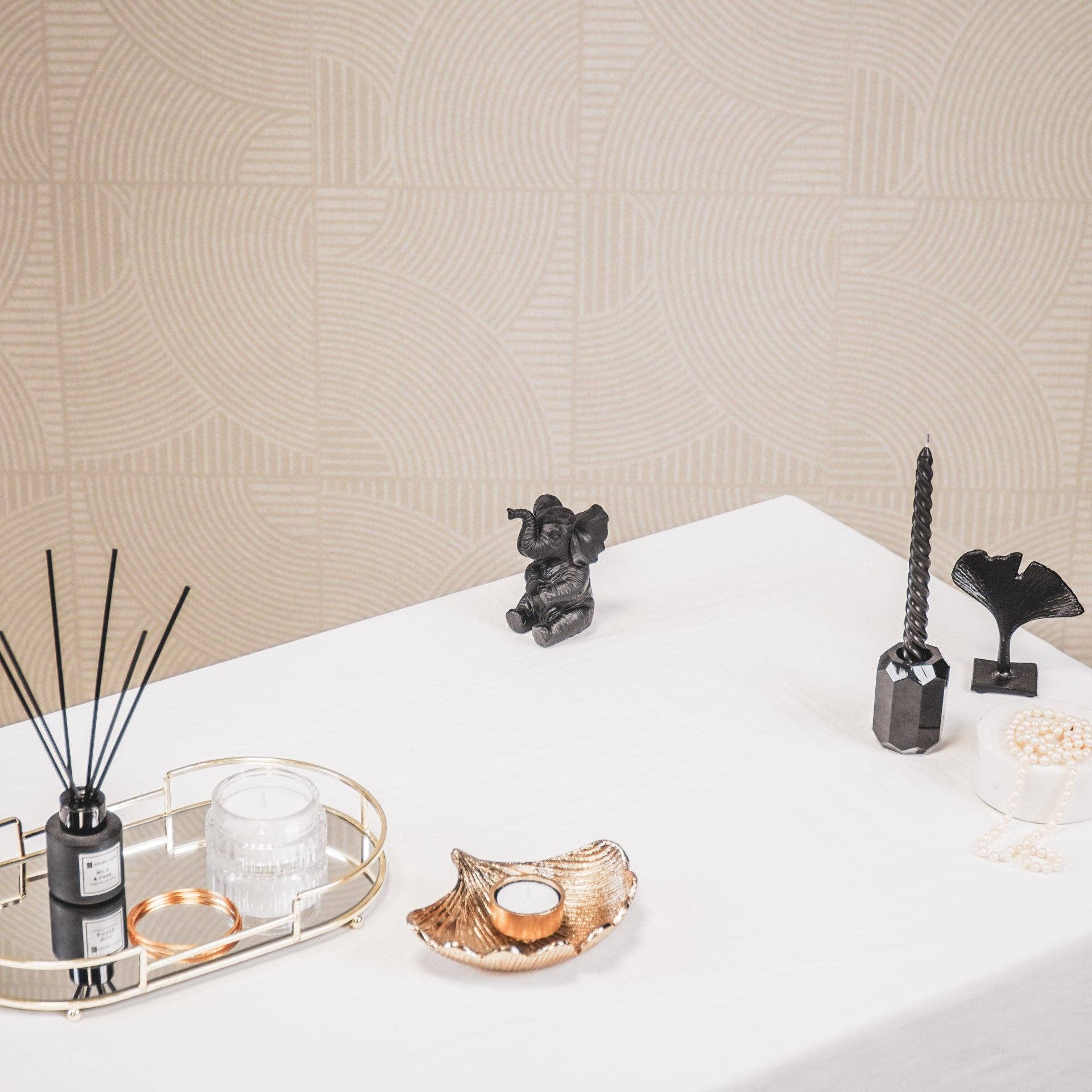 Decoratie olifant - Zwart
