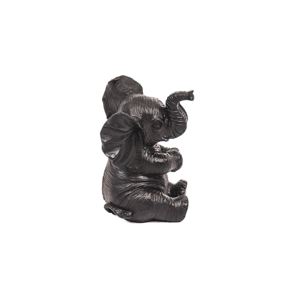 Decoratie olifant - Zwart