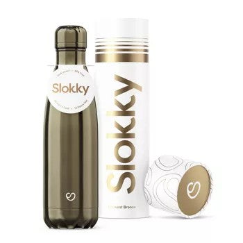 Slokky RVS drinkfles - 500 ml - verkrijgbaar in diverse kleuren - houdt dranken 12 uur warm en 24 uur koud