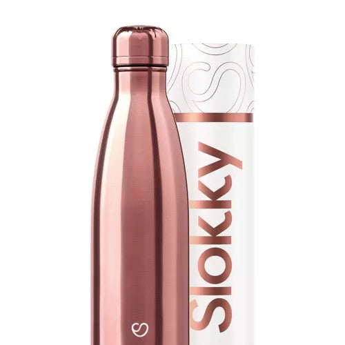 Slokky RVS drinkfles - 500 ml - verkrijgbaar in diverse kleuren - houdt dranken 12 uur warm en 24 uur koud
