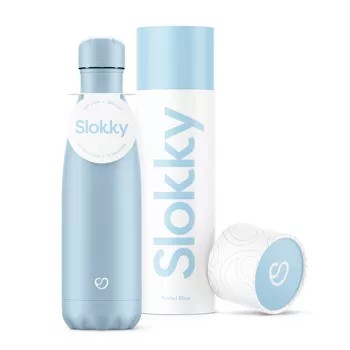 Slokky RVS drinkfles - 500 ml - verkrijgbaar in diverse kleuren - houdt dranken 12 uur warm en 24 uur koud