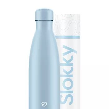 Slokky RVS drinkfles - 500 ml - verkrijgbaar in diverse kleuren - houdt dranken 12 uur warm en 24 uur koud