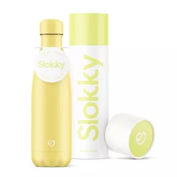 Slokky RVS drinkfles - 500 ml - verkrijgbaar in diverse kleuren - houdt dranken 12 uur warm en 24 uur koud