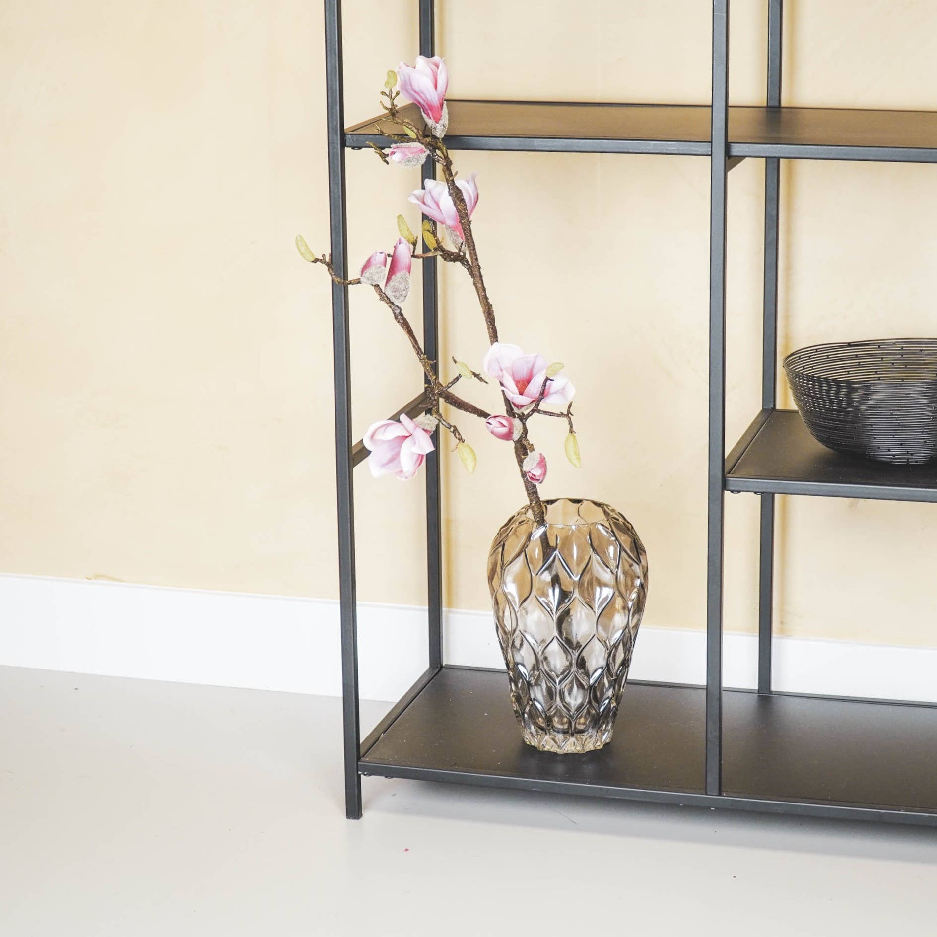 Glazen design vaas - Smokey