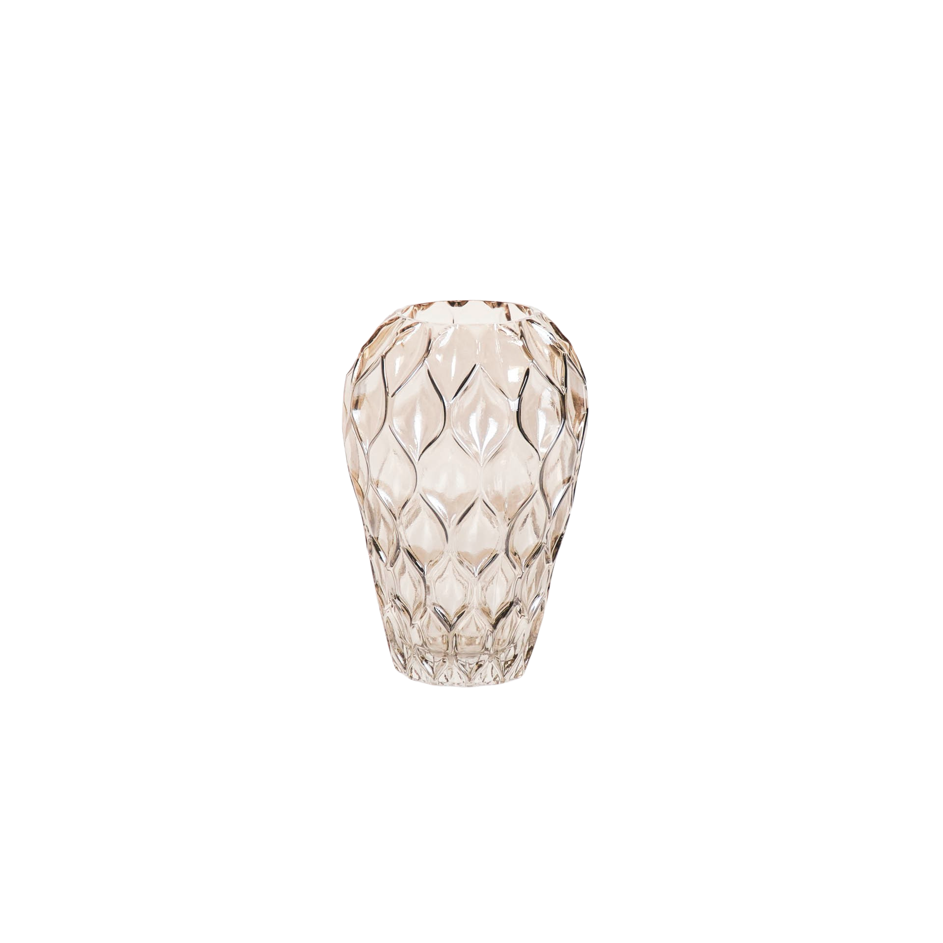 Glazen design vaas - Smokey